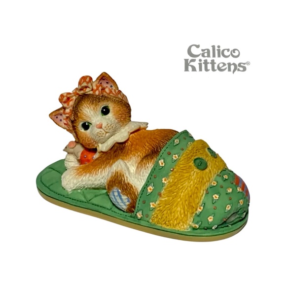 Calico Kittens - "Nothing's As Comfortable As Being With You" Figurine, Vintage - Picture 1 of 8